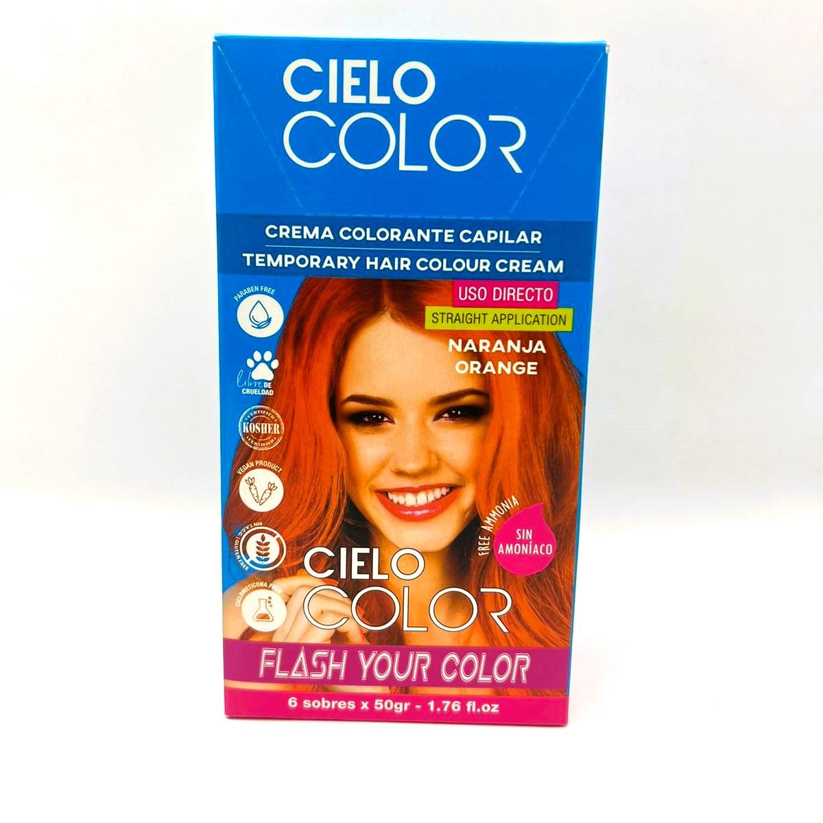 OTOWIL - Tinte Cielo Color Sin Amoniaco Tono NARANJA - 50gr Otowil