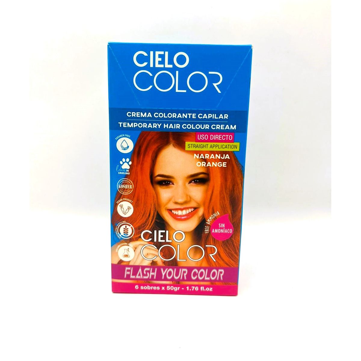 OTOWIL - Tinte Cielo Color Sin Amoniaco Tono NARANJA - 50gr Otowil