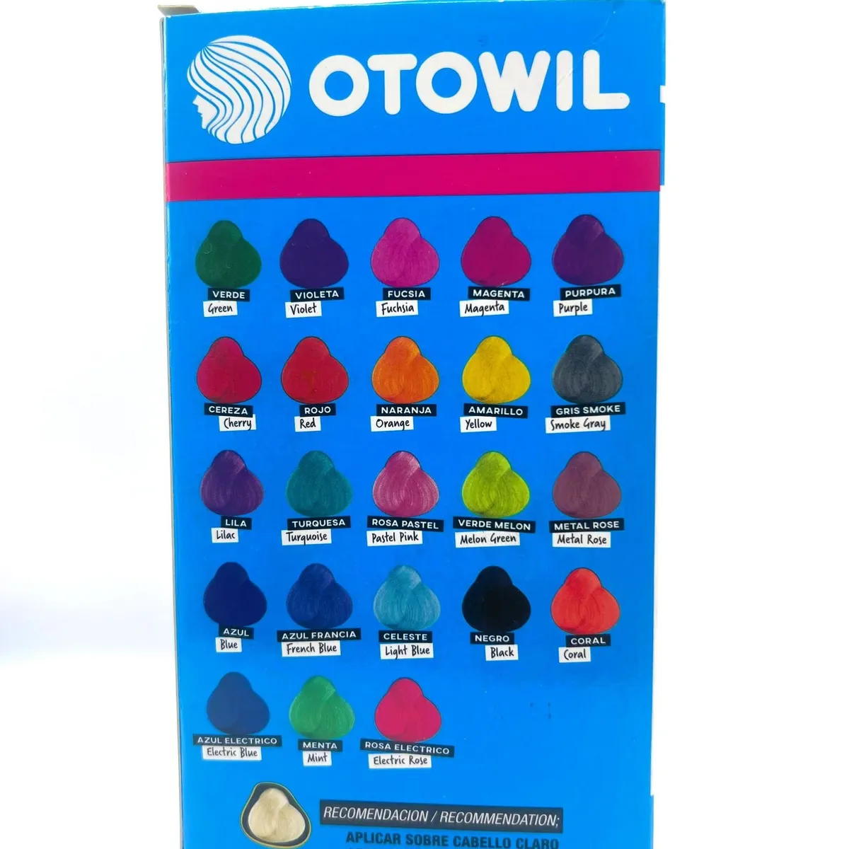 OTOWIL - Tinte Cielo Color Sin Amoniaco Tono NEGRO - 50gr Otowil