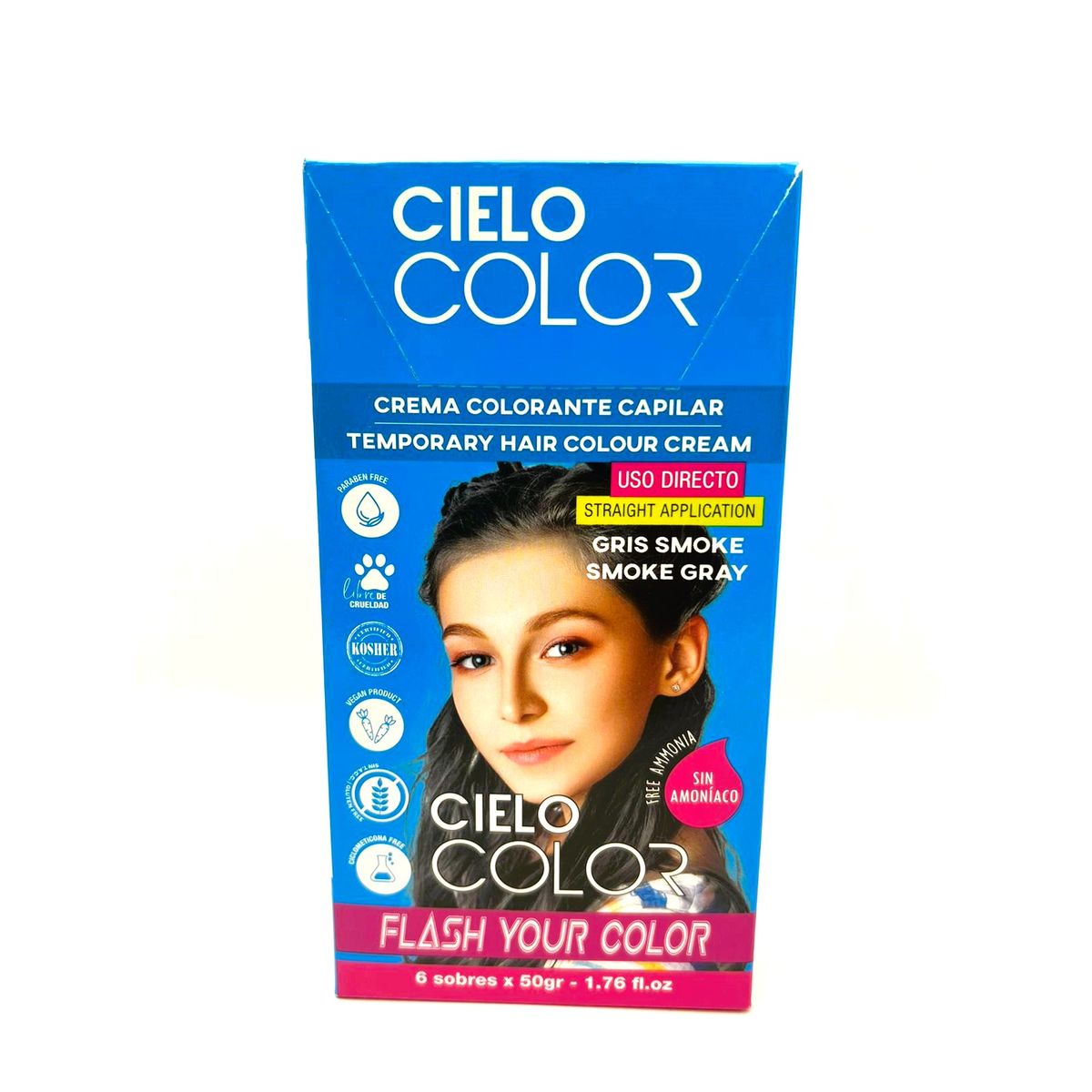 OTOWIL - Tinte Cielo Color Sin Amoniaco Tono GRIS HUMO SMOKE - 50gr Otowil