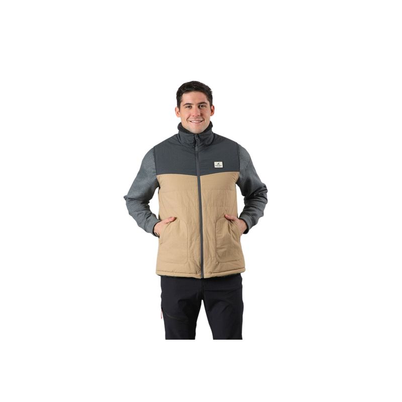 ANDESGEAR - Chaqueta Hombre Reversible Trancura Vest Cafe Andesgear