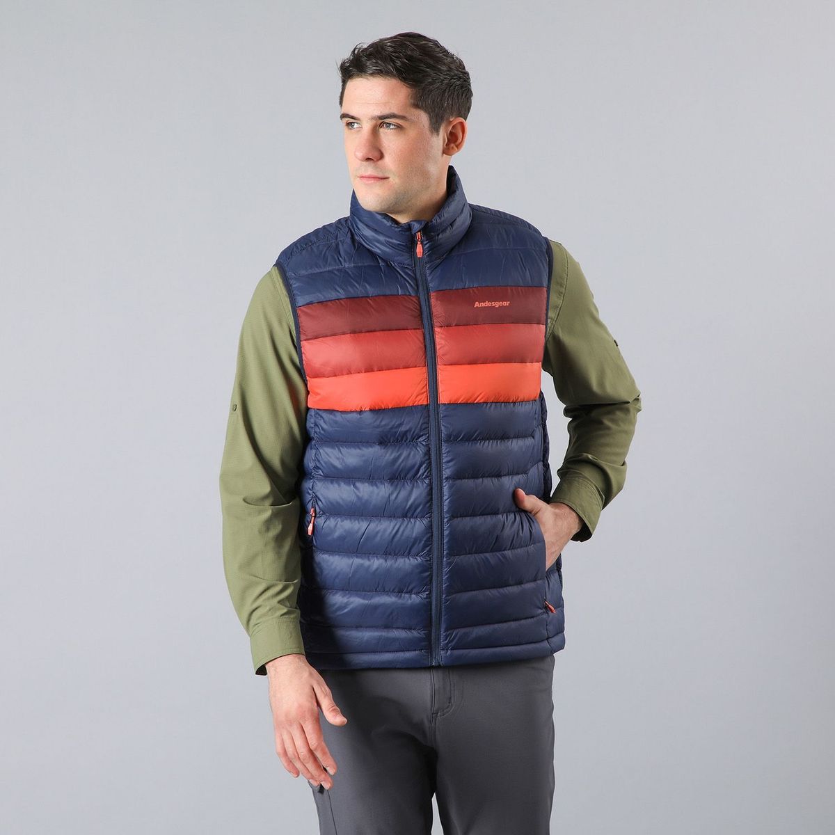ANDESGEAR - Chaqueta Hombre Coinco Vest Azul Andesgear