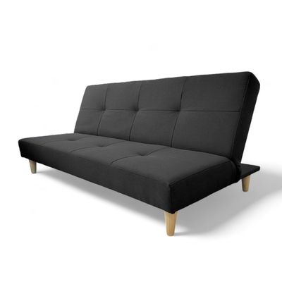 Imagen 2 del producto Futón Sofá Cama Córdoba Tela Negro