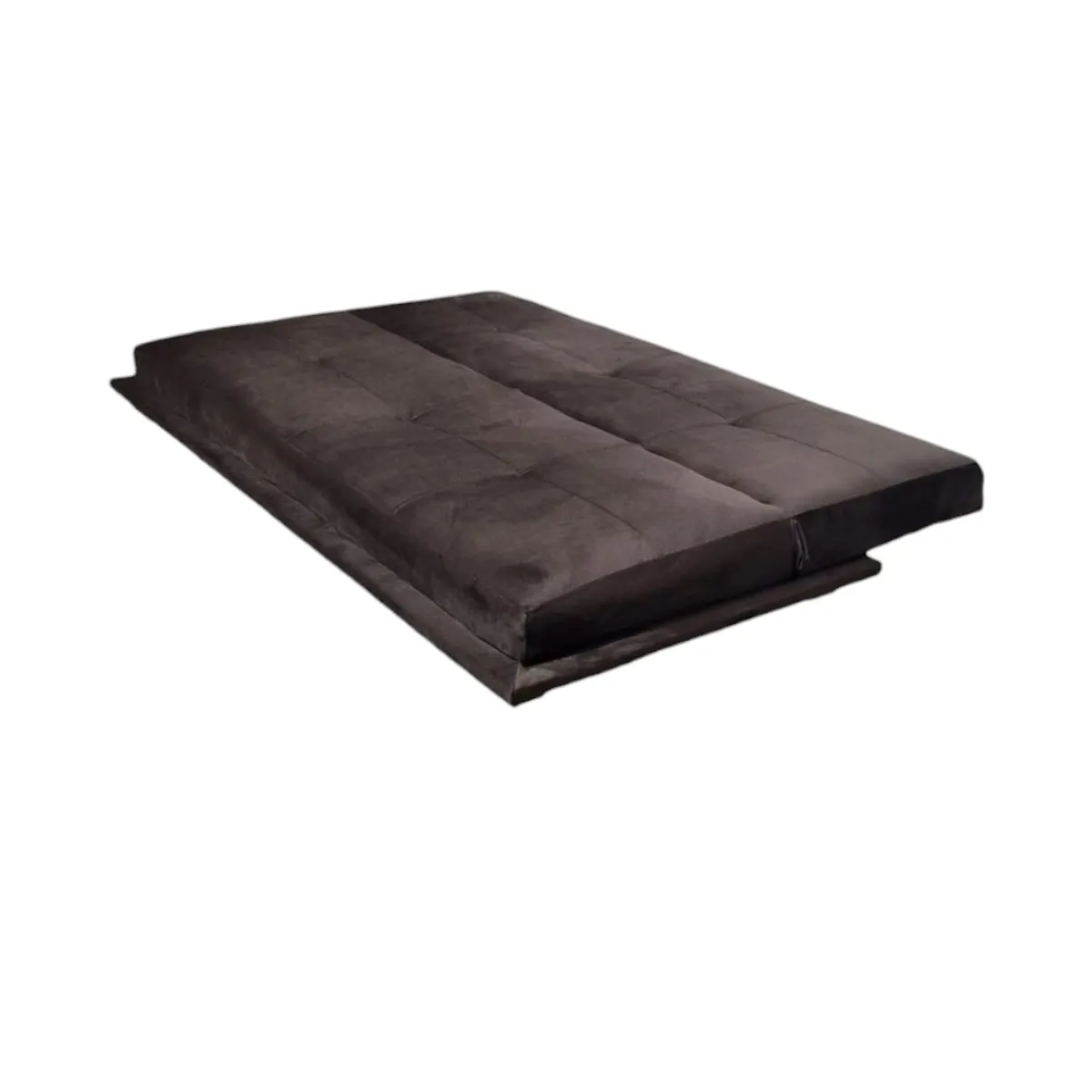 DISEÑOS VALESTRINI - SOFA CAMA FELPA CHOCOLATE