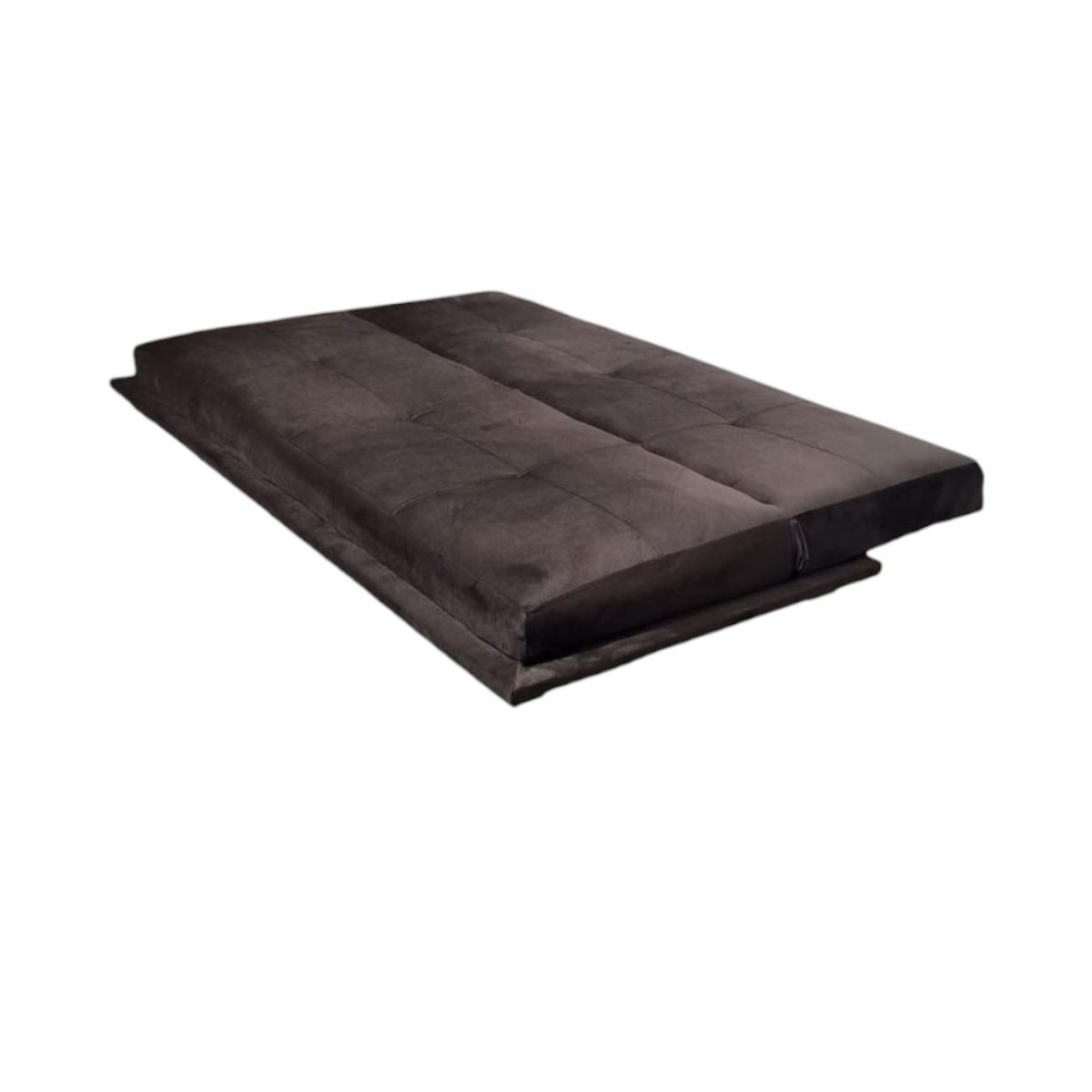 DISEÑOS VALESTRINI - SOFA CAMA FELPA CHOCOLATE