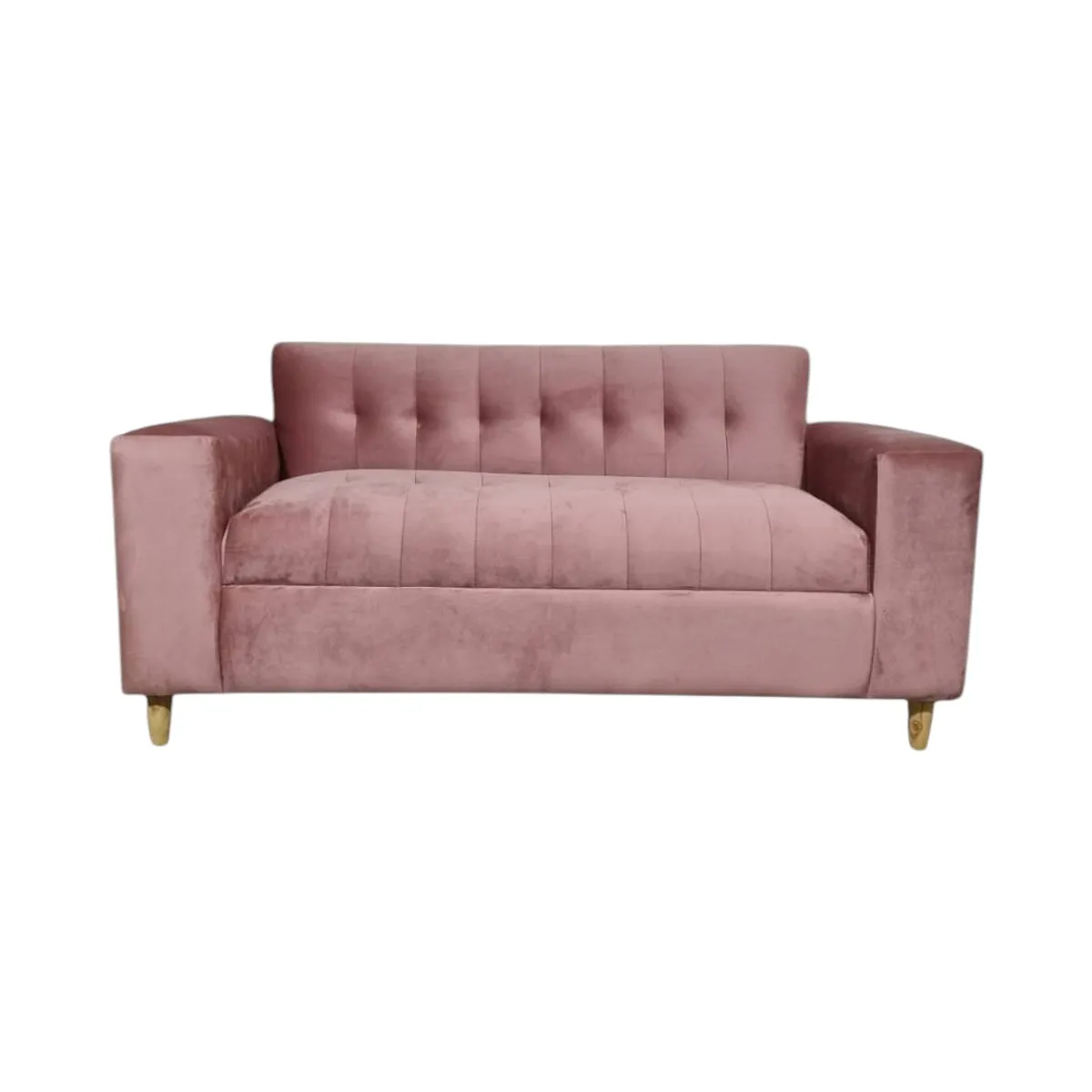 DISEÑOS VALESTRINI - SOFA DOS CUERPOS FELPA PALO ROSA