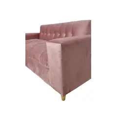 DISEÑOS VALESTRINI - SOFA DOS CUERPOS FELPA PALO ROSA