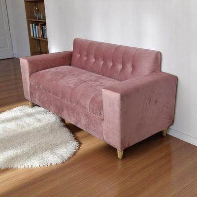 Imagen 2 del producto SOFA TRES CUERPOS FELPA PALO ROSA