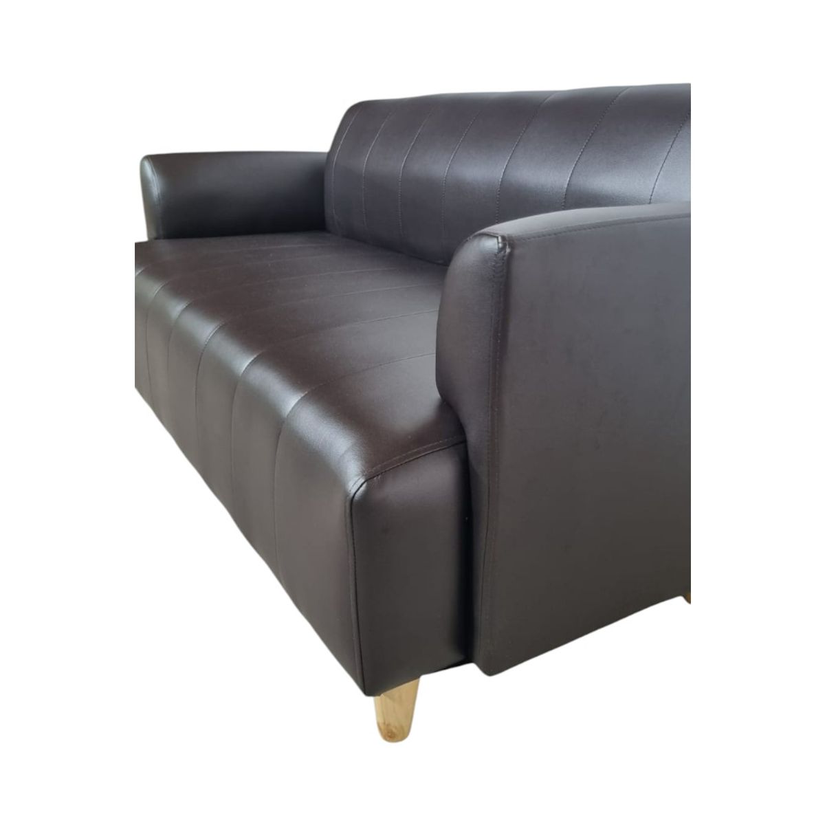 DISEÑOS VALESTRINI - SOFA IRLANDA ECOCUERO CHOCOLATE