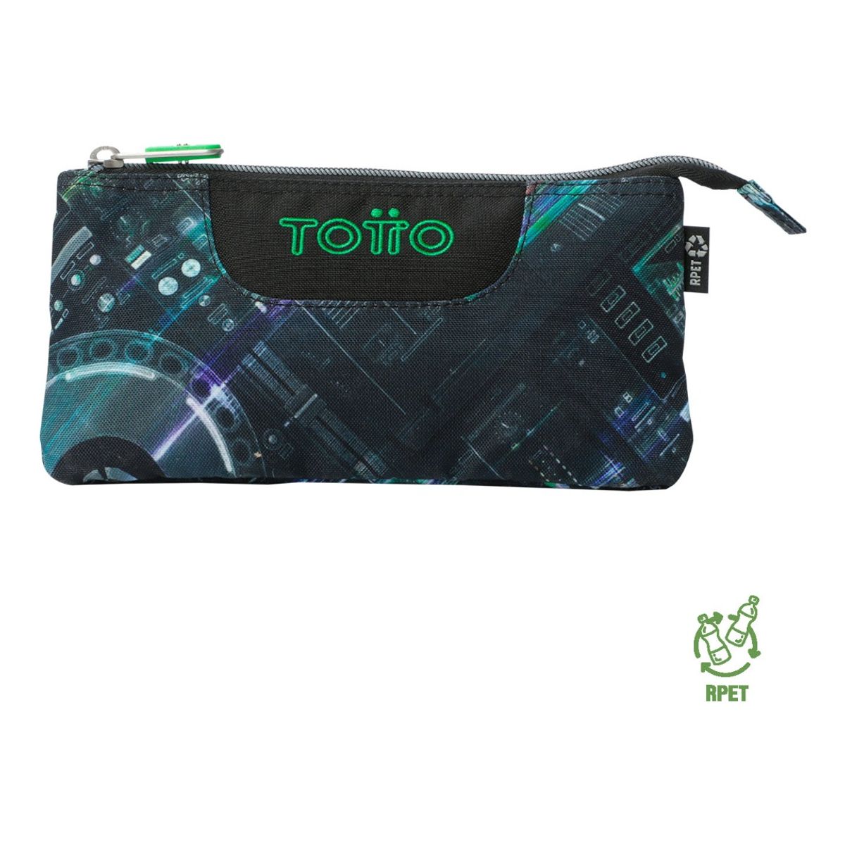 TOTTO - Totto Estuche Escolar para Lapices Rpet Impermeable Tab242