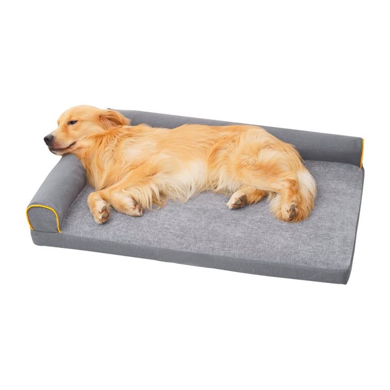 GENERICO - Cama Colchón Ortopédico para Perros 80x60cm Gris