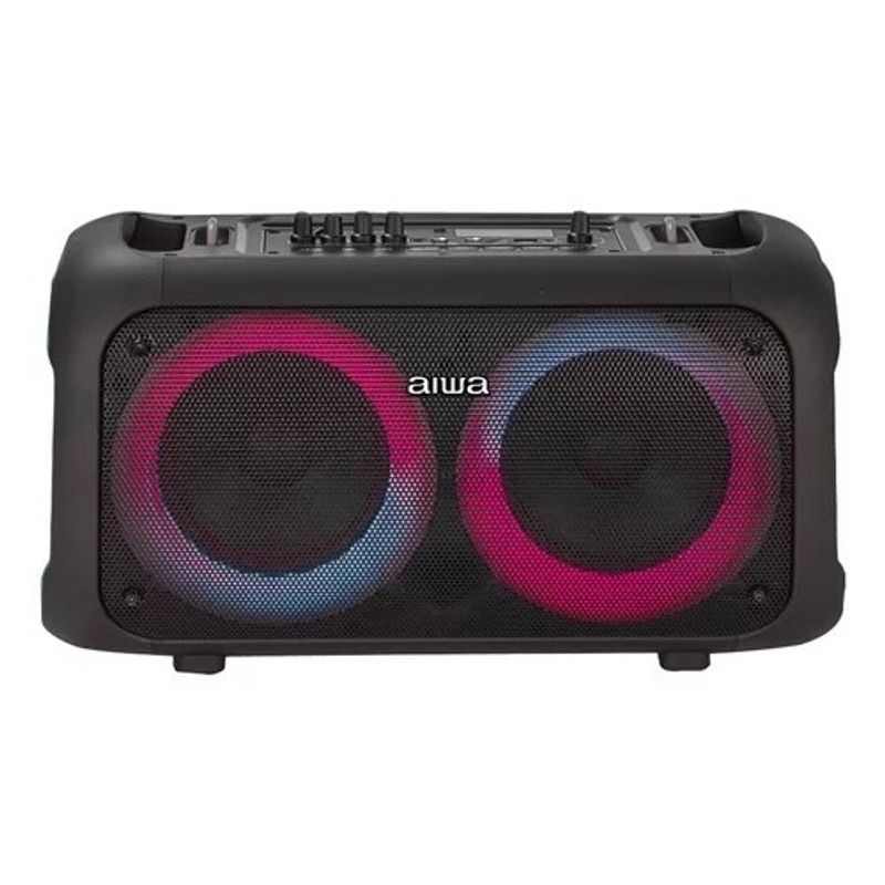 AIWA - Parlante Bluetooth Portátil Aiwa 40w Led Usb Aux Fm Aw-poh35