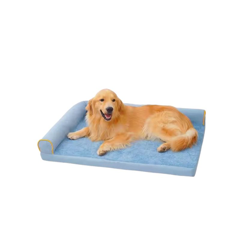 GENERICO - Cama Colchón Ortopédico para Perros 80x60cm Azul