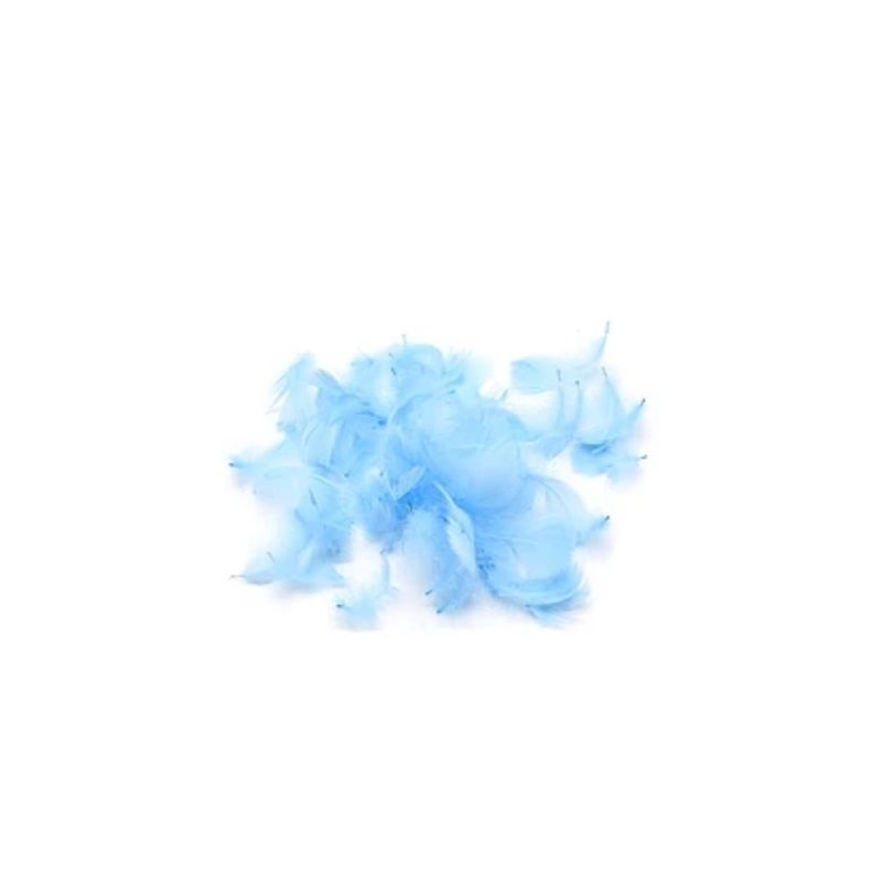 GENERICO - Plumas Color Azul Claro 100pcs