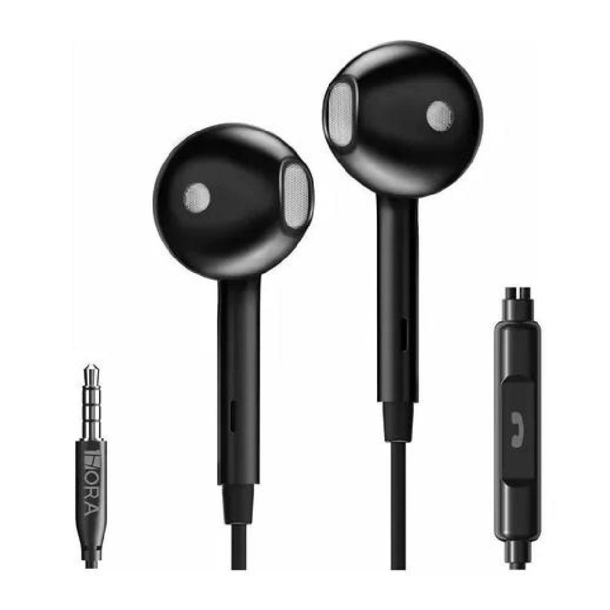 GENERICO - Audífonos in-ear manos libres alámbricos con micrófono 35 negro