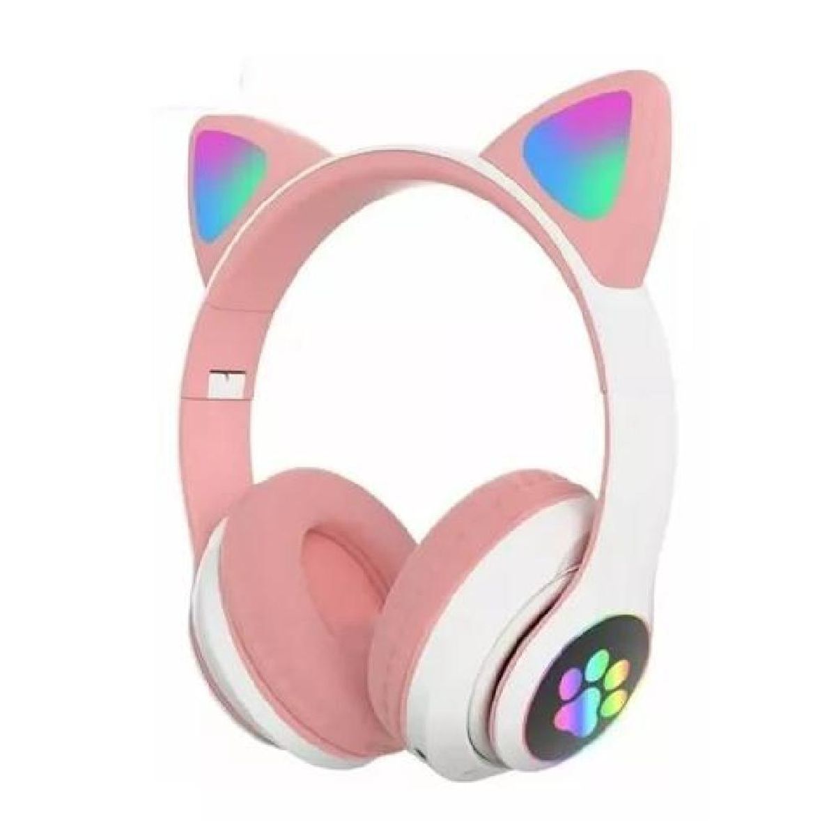 GENERICO - Auriculares gamer inalámbricos CAT Gaming STN-28 rosa LED