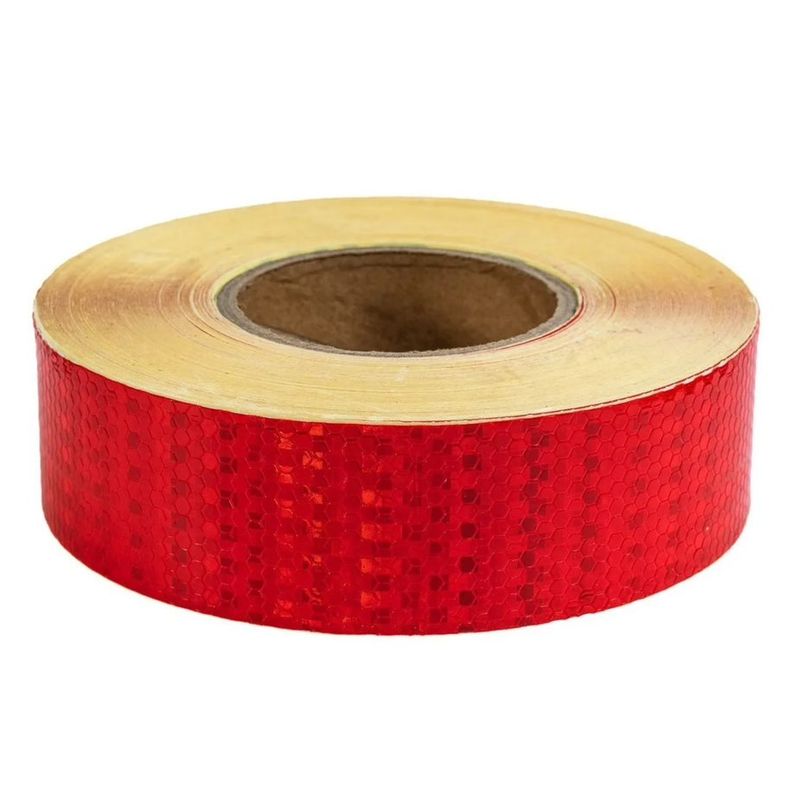 CRONOS - Cinta Reflectante Rojo 5 cm x 45 Mts.