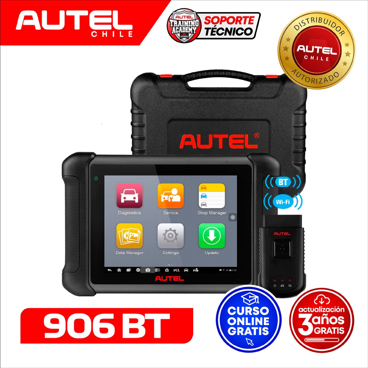 AUTEL - Scanner Autel Maxisys MS906BT + 3 Años de Actualizaciones
