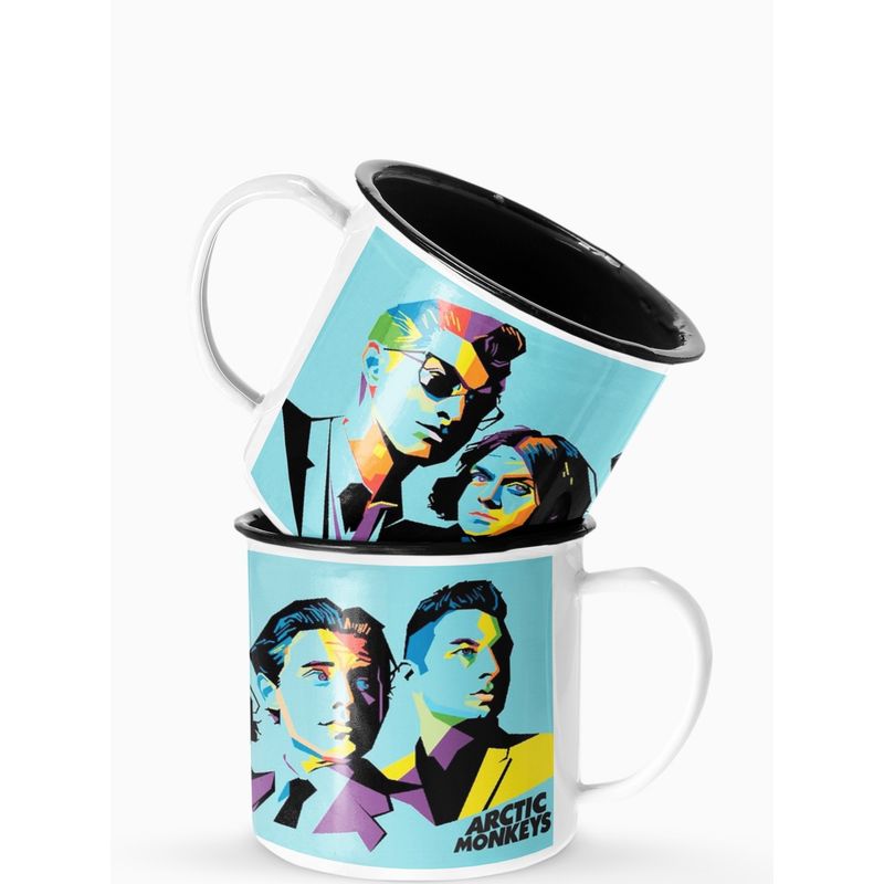 S/M - Taza Lechero Enlozado Artic Monkey