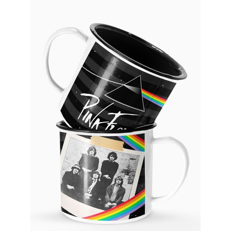 S/M - Taza Lechero Enlozado Pink Floyd Foto