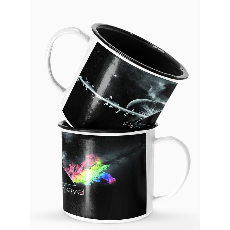 S/M - Taza Lechero Enlozado Pink Floyd Cielo