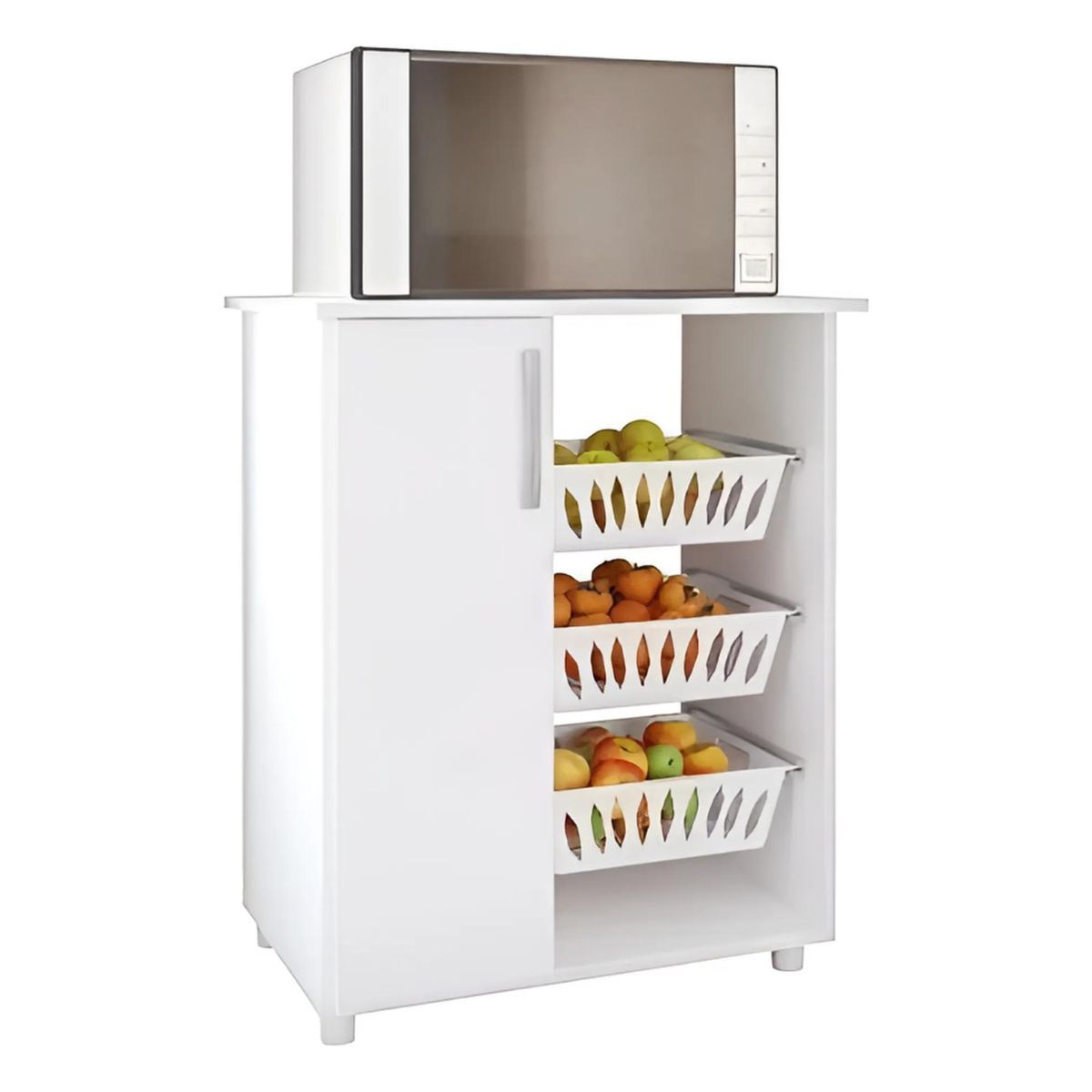 TODODESCUENTO - Mueble De Cocina Despensa Verduras - Modelo Verluro Blanco