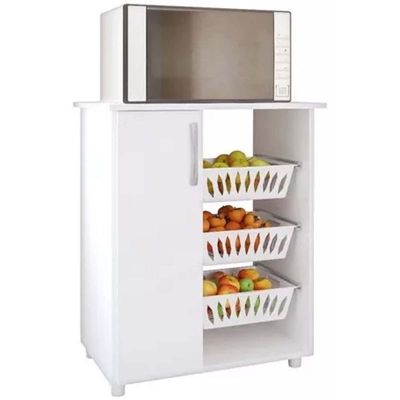 TODODESCUENTO - Mueble De Cocina Despensa Verduras - Modelo Verluro Blanco