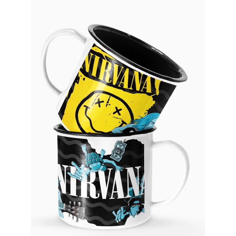 S/M - Taza Lechero Enlozado Nirvana