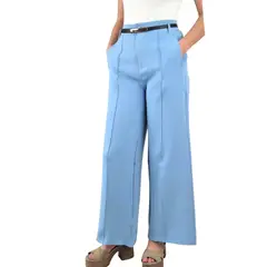 MPROPIA - Pantalón Palazzo Vestir Semi Formal Casual Tiro Alto 054
