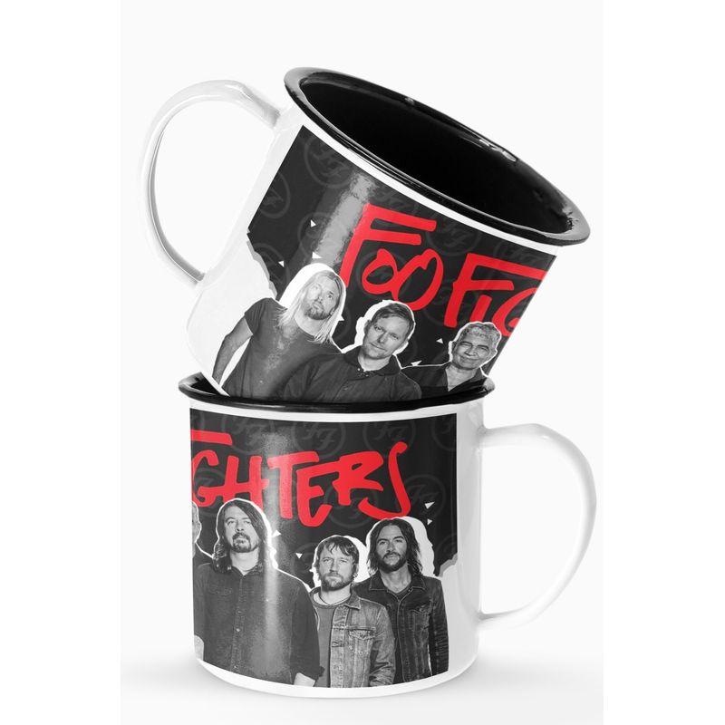 S/M - Taza Lechero Enlozado Foo Figthers