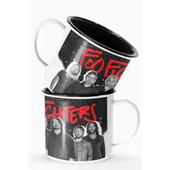 S/M - Taza Lechero Enlozado Foo Figthers