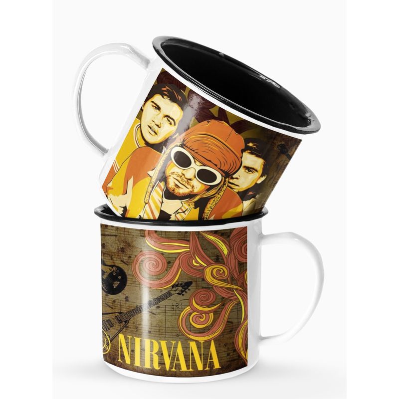 S/M - Taza Lechero Enlozado Nirvana 2
