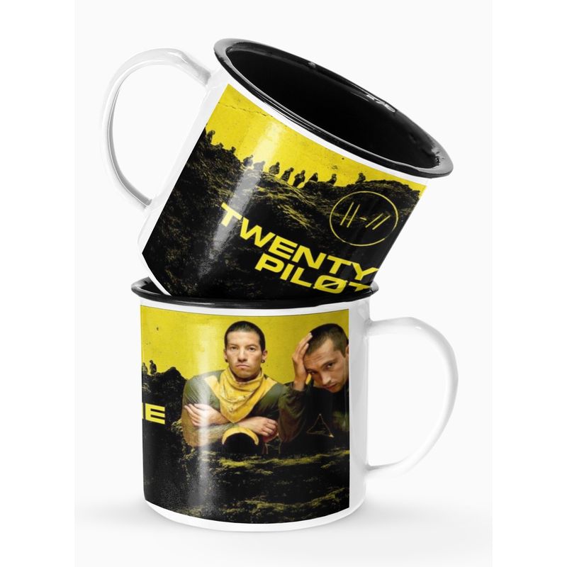 S/M - Taza Lechero Enlozado Twenti One Pilot