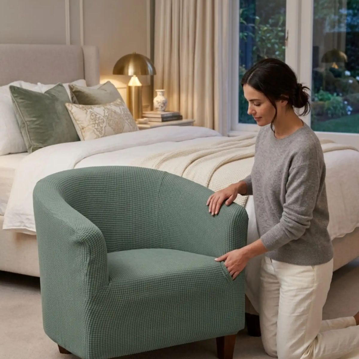 GENERICO - Funda para Poltrona Elástica y Ajustable Protector de Sillón Premium