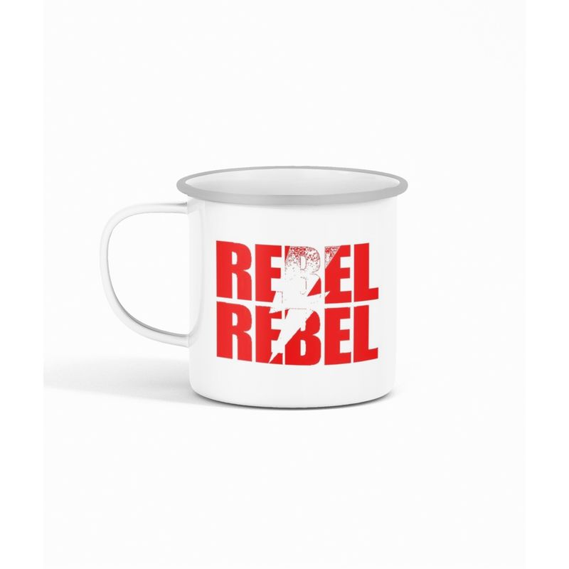 S/M - Taza Lechero Enlozado David Bowie Rebel
