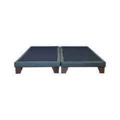 BLOCCARE - Base De Cama 2 Plazas div. Box 8 cm largo 190 cm con Patas Madera 11cm
