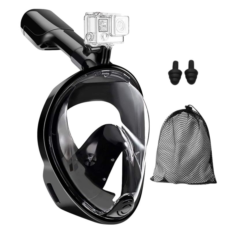 GENERICO - Máscara Full Face Antiniebla Buceo Snorkel Con Soporte Gopro