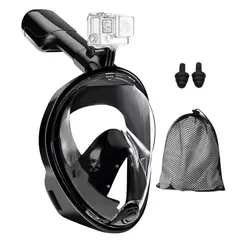 GENERICO - Máscara Full Face Antiniebla Buceo Snorkel Con Soporte Gopro