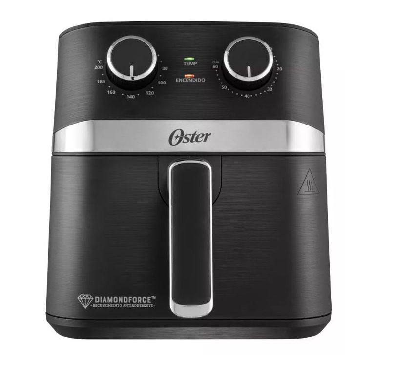 Freidora De Aire Manual 4lt Diamond Force Ckstaf401 Color Negro