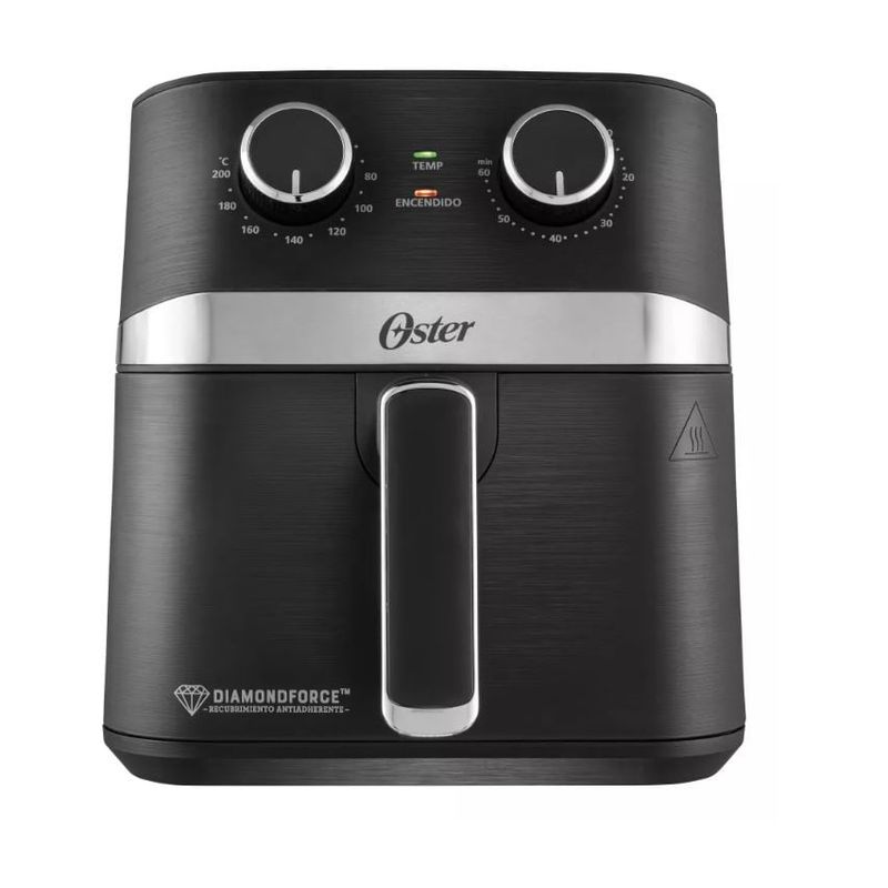 OSTER - Freidora De Aire Manual 4lt Oster Diamond Force Ckstaf401 Color Negro