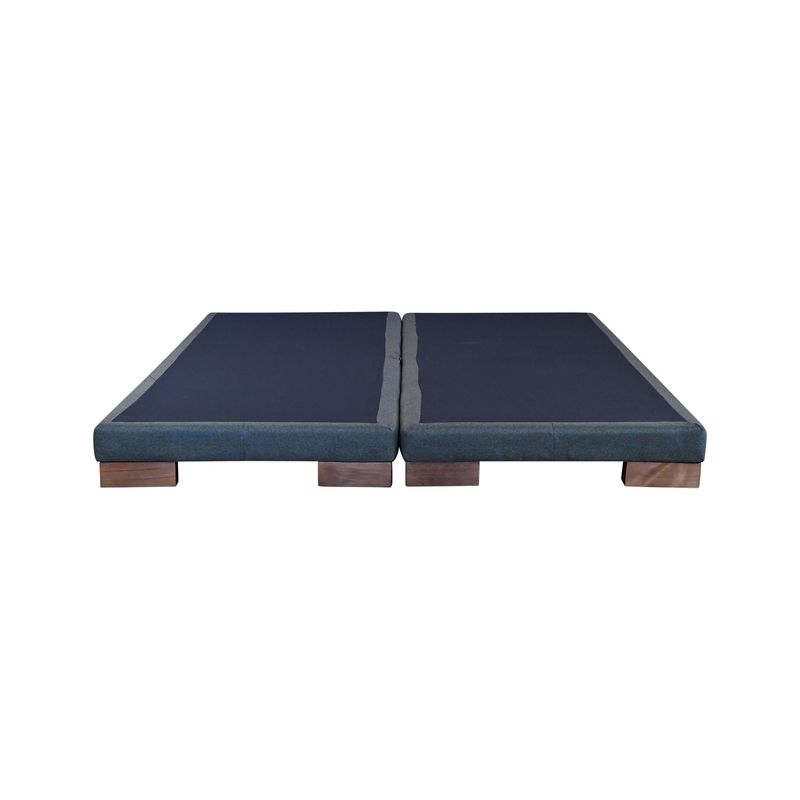 BLOCCARE - Base De Cama 2 Plazas Div. Box 8 cm L200 cm con Patas De Madera 4.5 cm