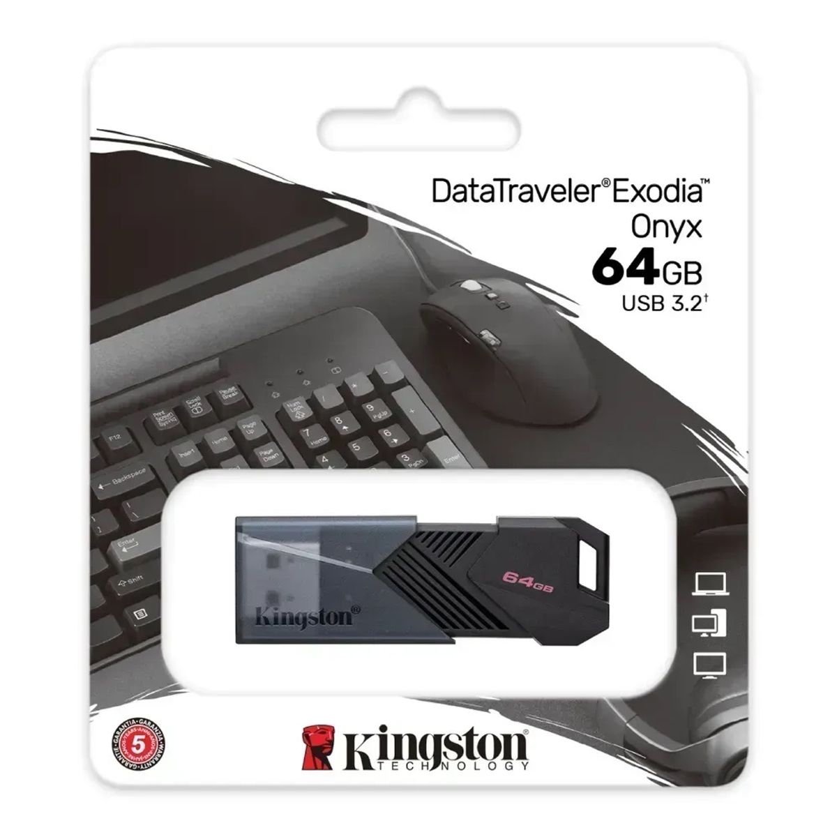 KINGSTON - Pendrive Kingston Exodia Onyx 64GB USB 3.2 GEN1