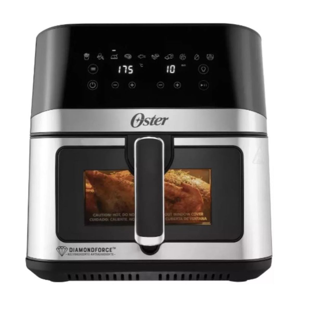 OSTER - Freidora Aire Digital 7.5l Oster 10 Programas Color Gris.