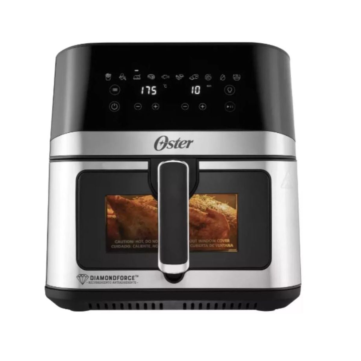 OSTER - Freidora Aire Digital 7.5l Oster 10 Programas Color Gris.