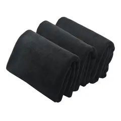 GENERICO - Pack 6 Toalla Negra Peluqueria Hotel Barberia Spa Gym 50x100