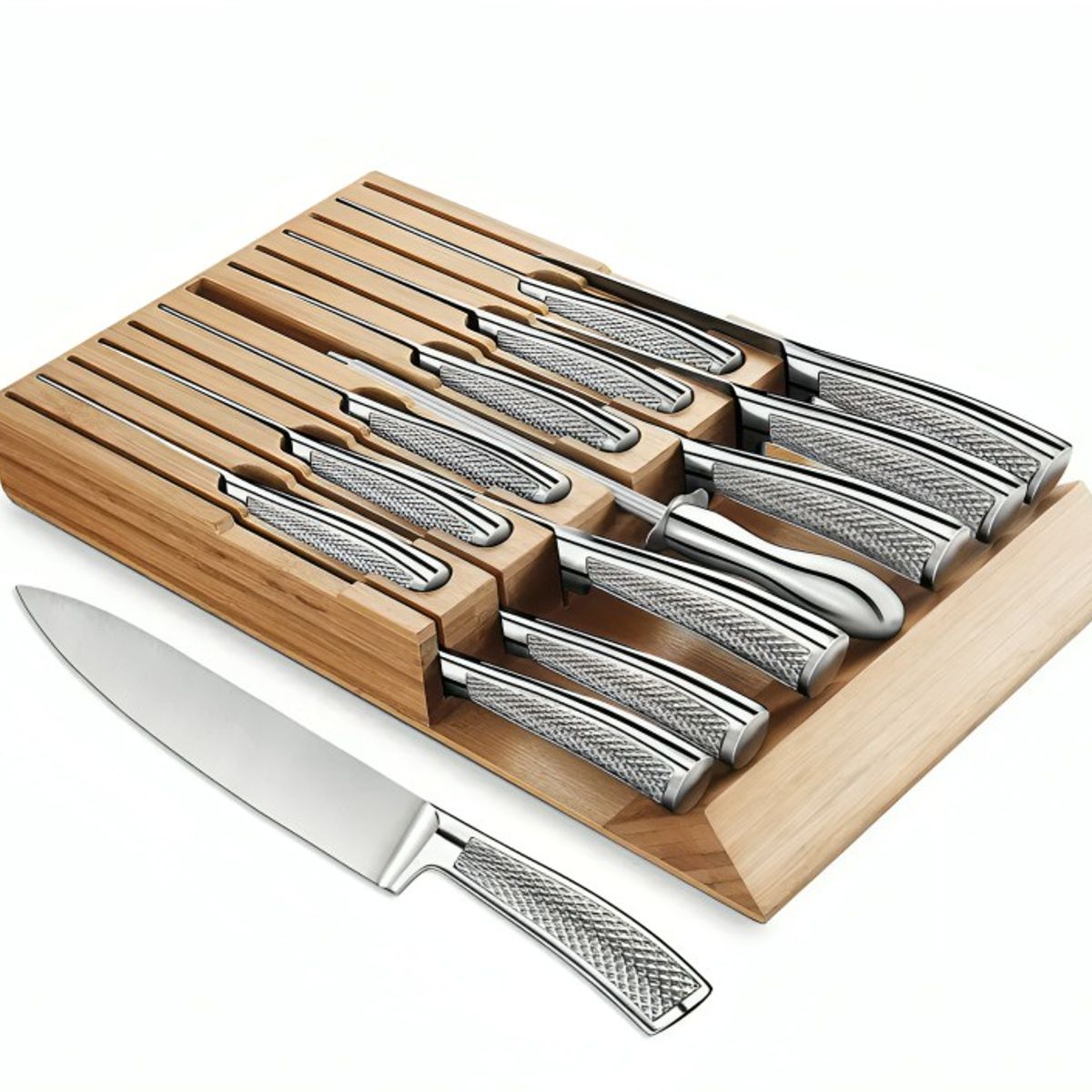 OEM - Set Cuchillos De Cocina Acero Inoxidable 14pcs