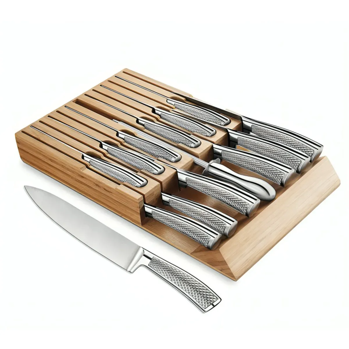 OEM - Set Cuchillos De Cocina Acero Inoxidable 14pcs