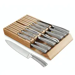 OEM - Set Cuchillos De Cocina Acero Inoxidable 14pcs