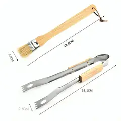 OEM - Set Parrillero 10 Herramientas Con Bolso Para Asados