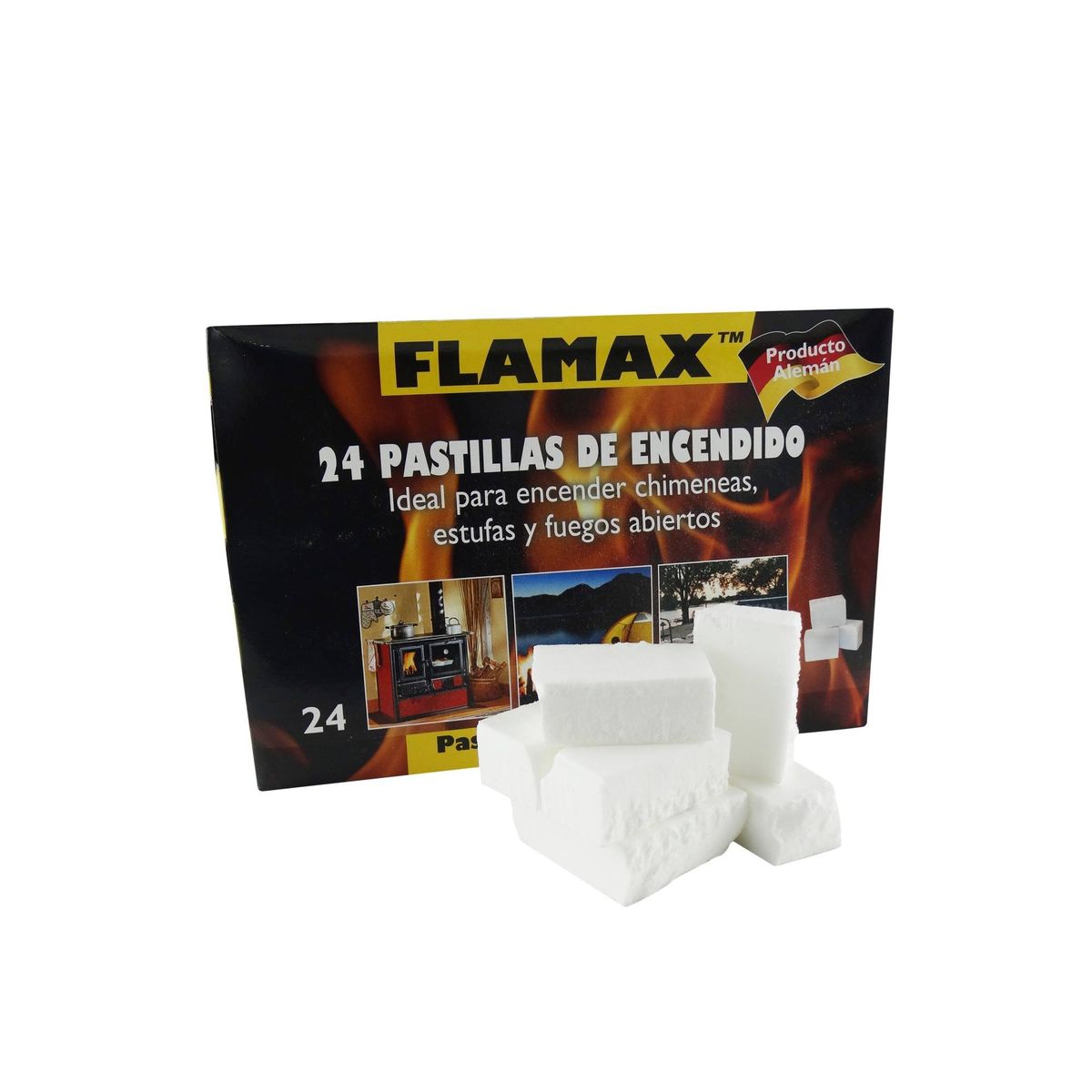 FLAMAX - PACK DE 6 CAJAS INICIADOR DE FUEGO FLAMAX 144 Un